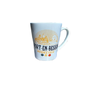Tasse Port-en-Bessin Normandie – Design graphique et sobre