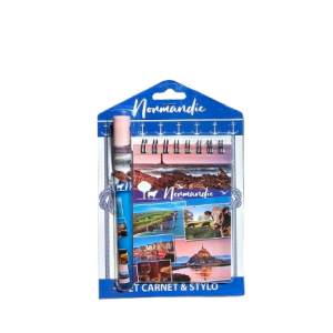 Carnet Souvenir Normandie – Avec stylo assorti