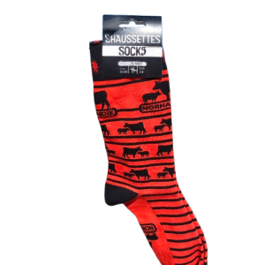 Chaussettes Normandie – Rouges et noires