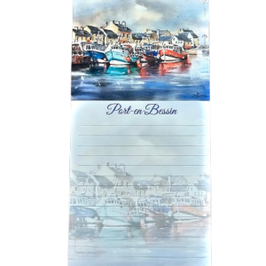 Carnet Port-en-Bessin – Bloc-notes avec crayon