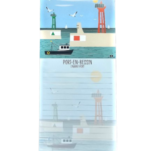 Carnet Port-en-Bessin – “L’Avant-Port” avec crayon