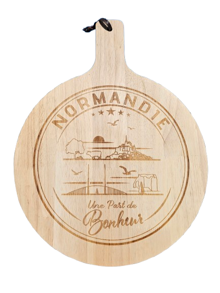 Planche à découper Normandie – “Une part de bonheur”