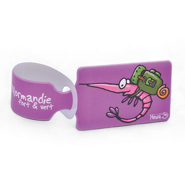 Étiquette bagage originale Heula – Modèle Crevette – Image 2