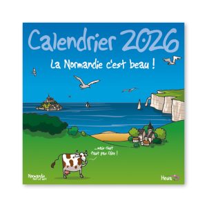 Calendrier 2026 carré – La Normandie c’est beau… mais chut faut pas l’dire !